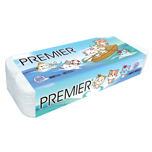 Premier Delux Toilet Paper, 10 ROLL
